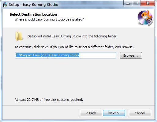 Screenshot of Easy Burning Studio