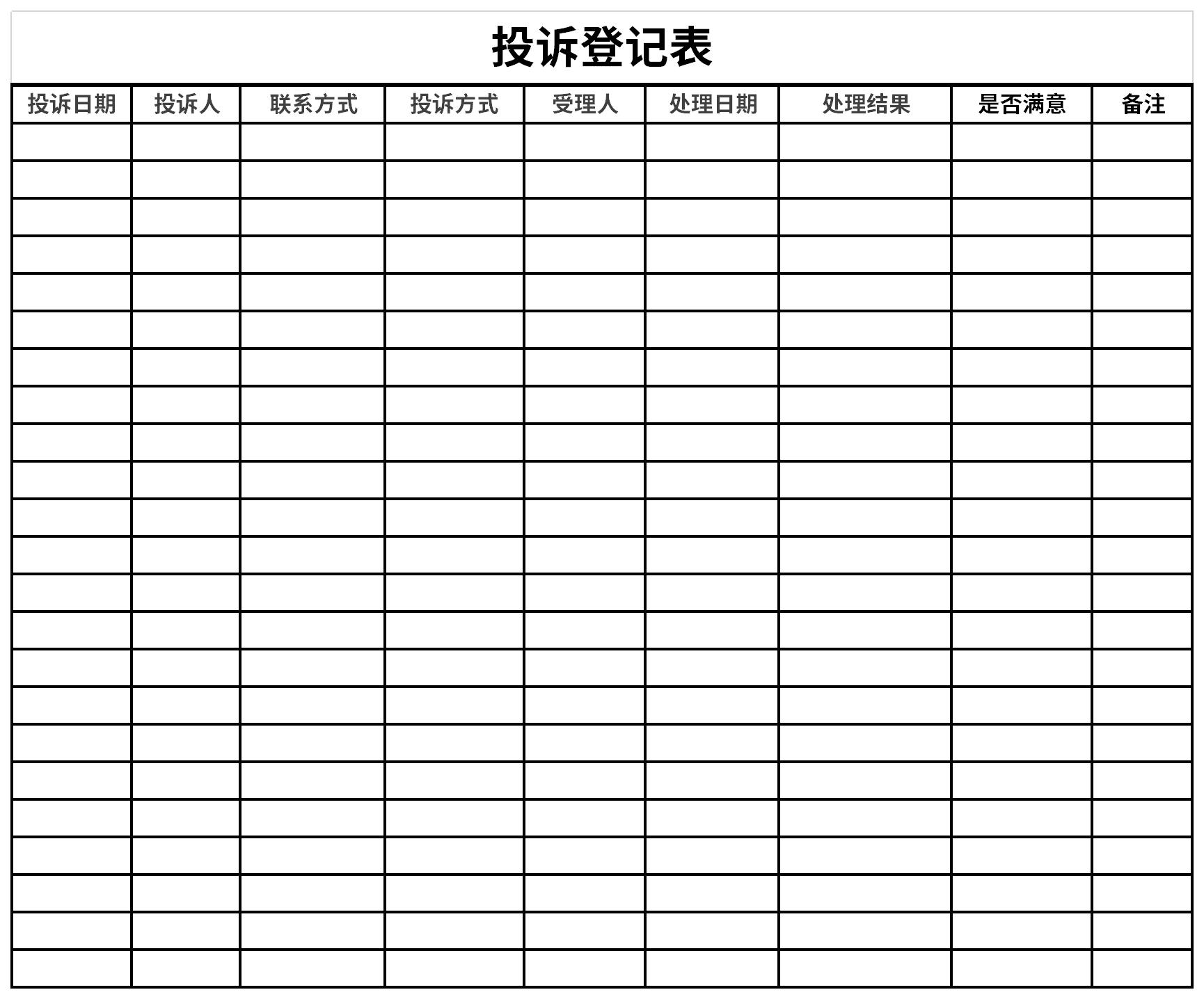 Screenshot of complaint registration form