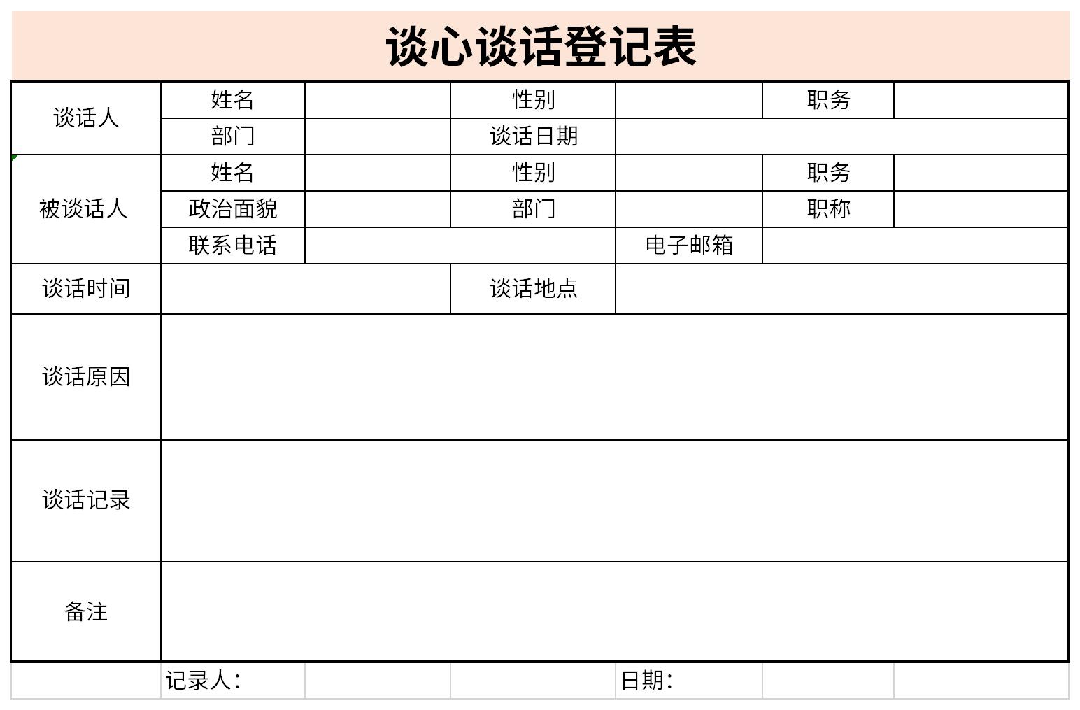 Screenshot of the Registration Form for Talking and Talking