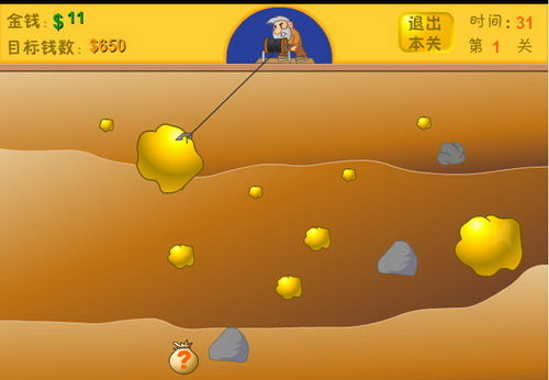 Screenshots of the Chinese version of Gold Miner