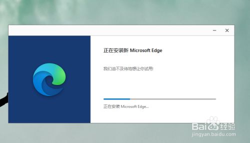 Screenshot of edge installation package