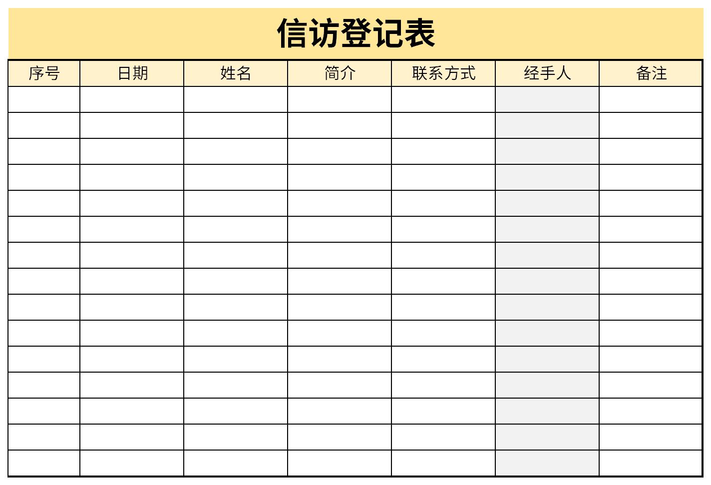 Screenshot of petition registration form