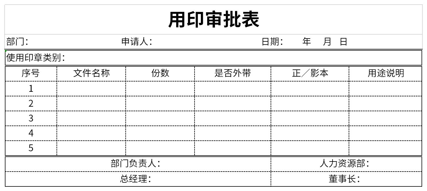 Screenshot with a printing approval form