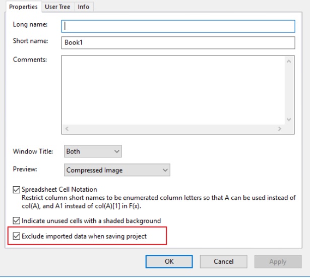screenshot of originlab