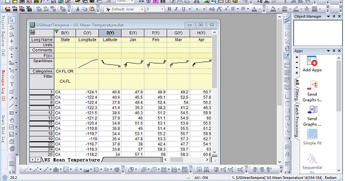screenshot of originlab