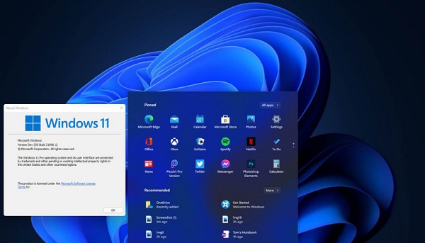 Windows 11 64-bit preview image screenshot