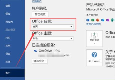 screenshot of Office 2019