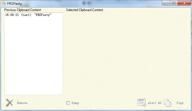 FRSPasty screenshot