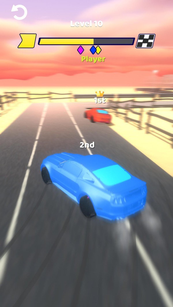 Screenshot of racing racing racing