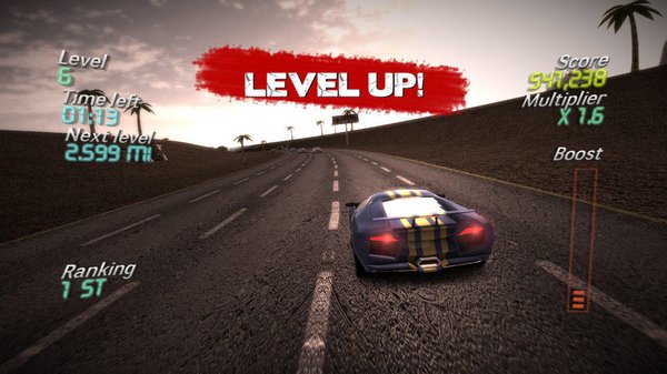Screenshot of hot racing car