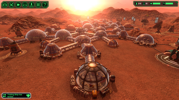 Screenshot of planet base