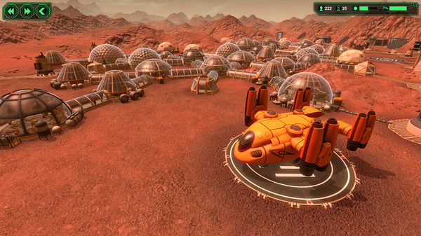 Screenshot of planet base