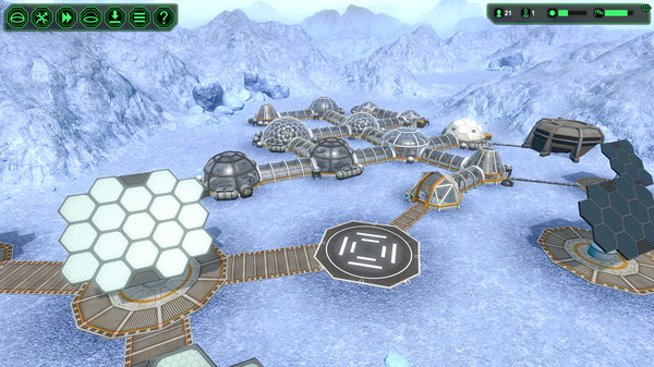 Screenshot of planet base