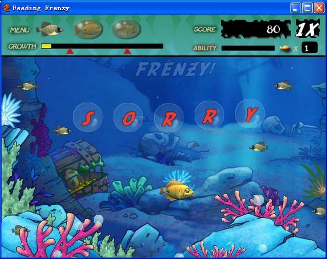 Screenshot of Big Fish Eat Single Machine Edition