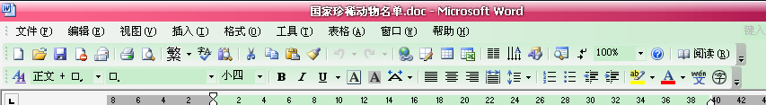 Screenshot of WORD essential toolbox