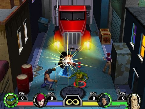 Teenage Mutant Ninja Turtles 2 Side by Side screenshots