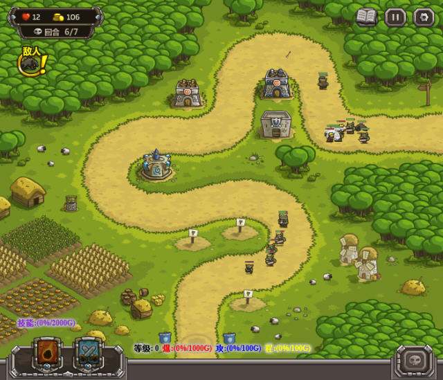 Screenshot of the abnormal version of the Royal Guards