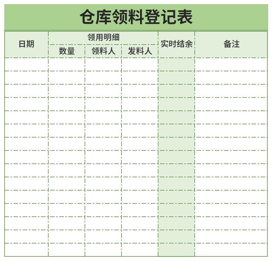 Screenshot of warehouse picking registration form