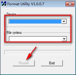 Toshiba USB flash drive screenshot