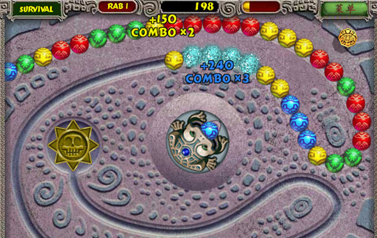 Screenshot of "Zuma Deluxe Edition"