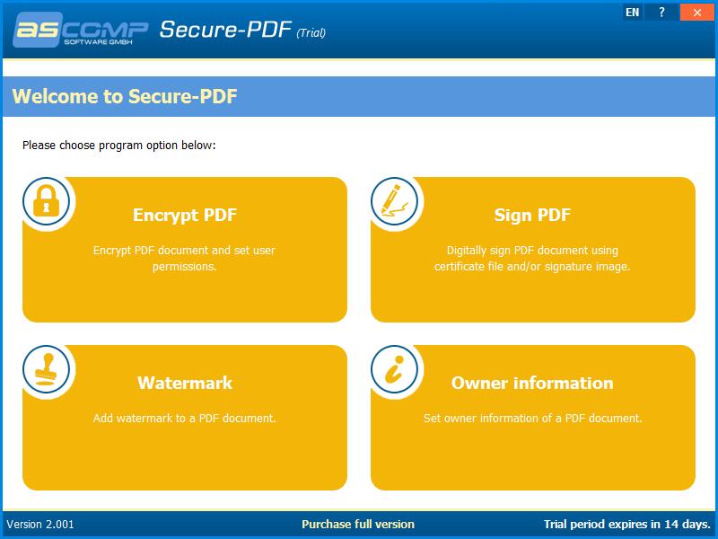 PDF encrypted screenshot