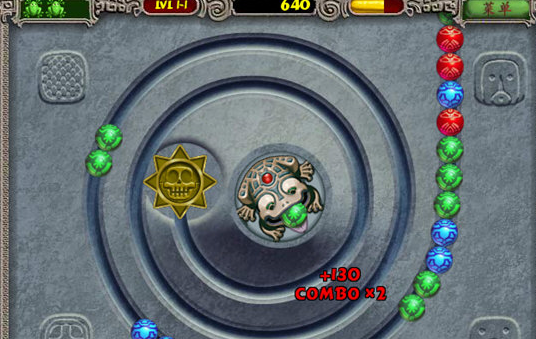 Screenshot of "Zuma Deluxe Edition"