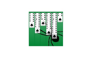 Classic version of Spider Solitaire segment first LOGO