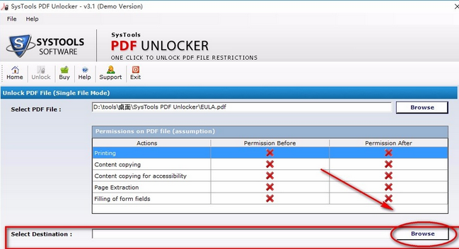 PDF Unlocker screenshot
