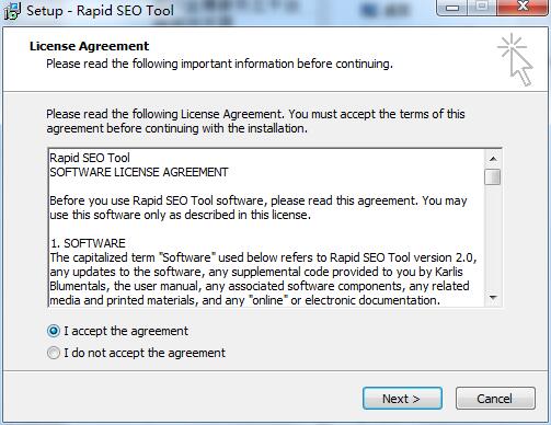 Search engine optimization tool screenshots