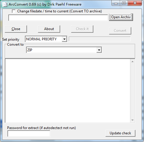 ArcConvert screenshot