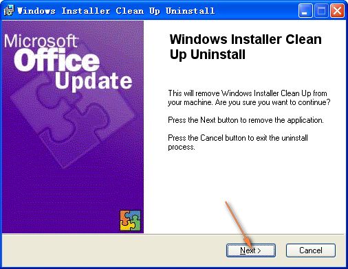 Screenshot of Windows Installer Clean Up