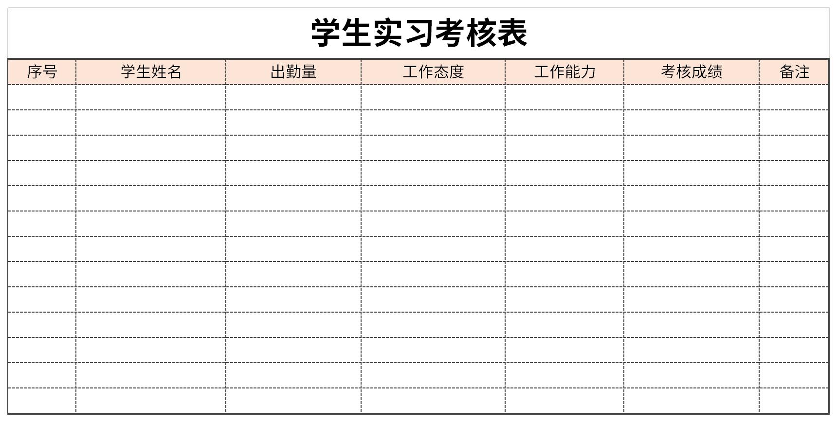 Screenshot of Student Internship Evaluation Forms