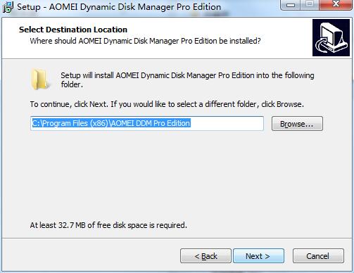 Screenshot of AOMEI Dynamic Disk Manager