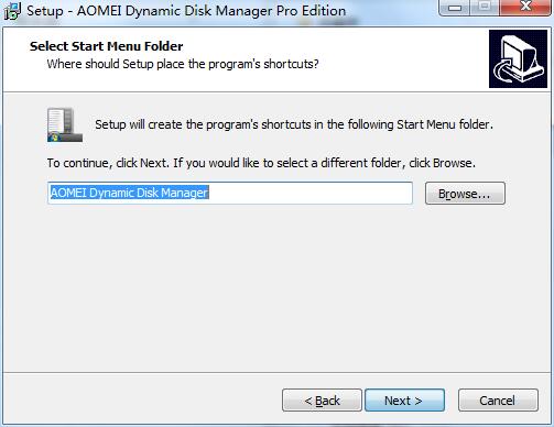 Screenshot of AOMEI Dynamic Disk Manager