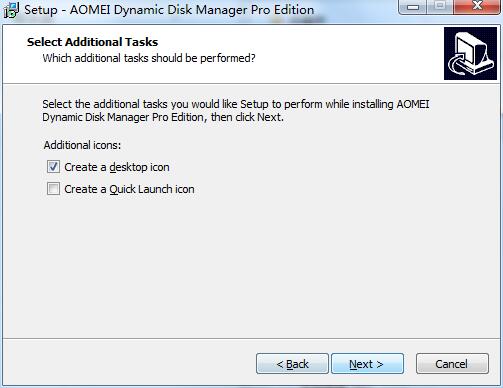 Screenshot of AOMEI Dynamic Disk Manager