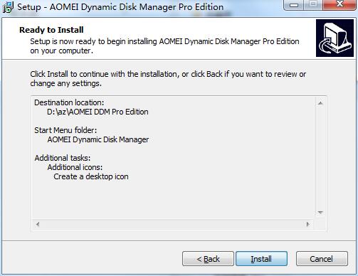 Screenshot of AOMEI Dynamic Disk Manager