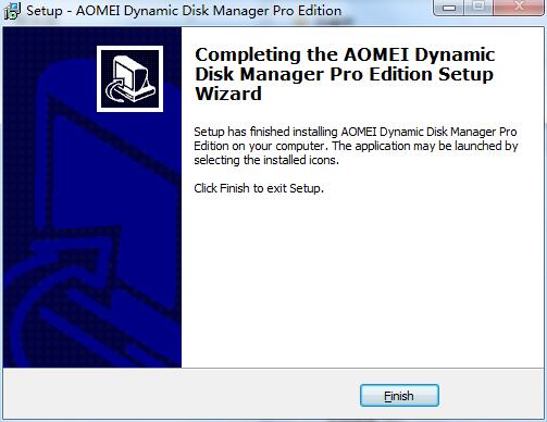 Screenshot of AOMEI Dynamic Disk Manager