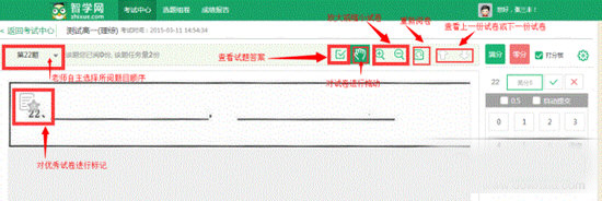 Screenshot of Zhixue.com teacher terminal