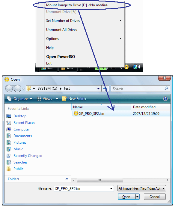 PowerISO 64-bit (virtual optical drive) screenshot
