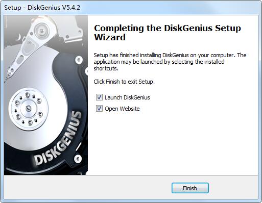 Screenshot of DiskGenius single file version