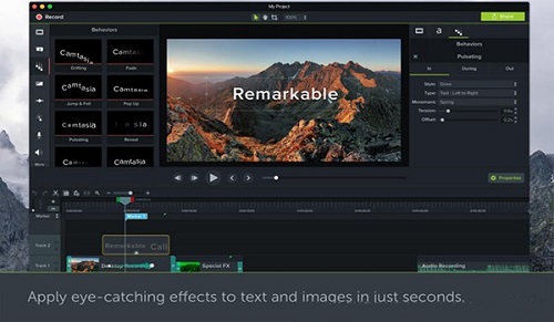 Screenshot of CAMTASIA for Mac