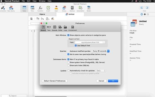 Navicat Premium For Mac screenshots