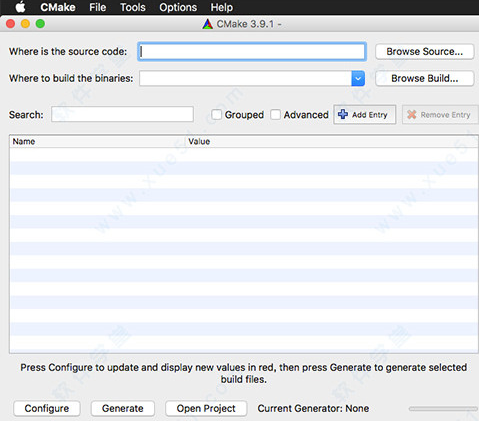 CMake For Mac screenshot