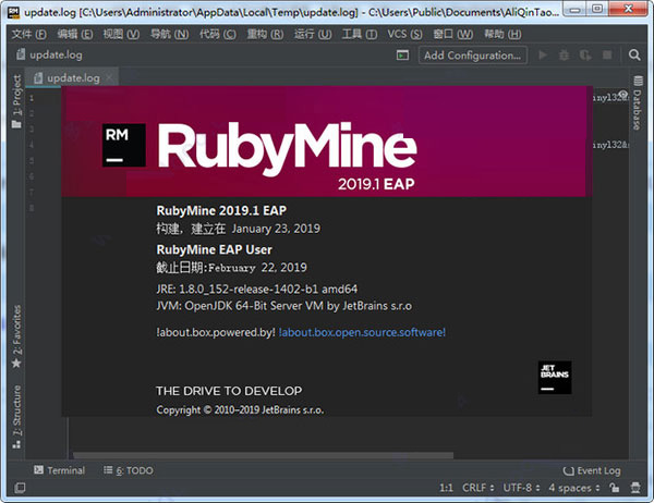 RubyMine2019 screenshots