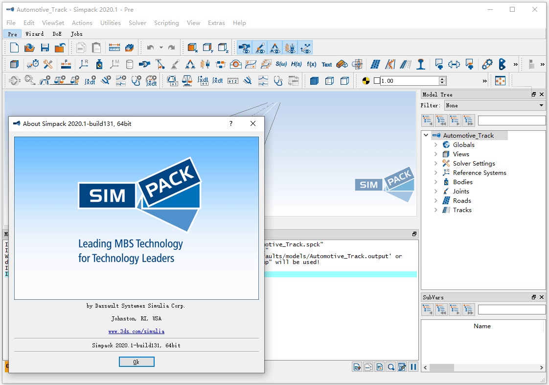 Simpack screenshot
