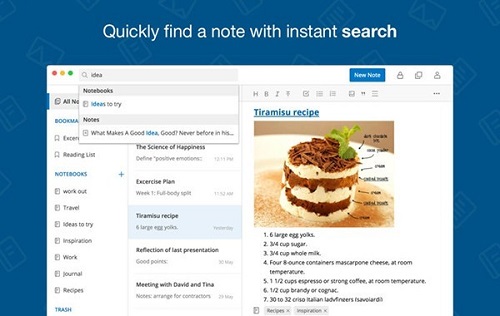 UpNote Mac screenshots