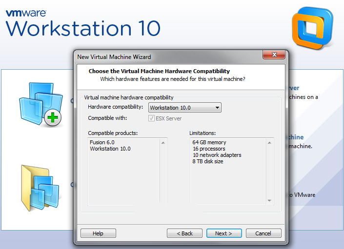 vmware10 screenshot
