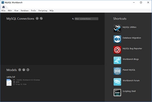 mysql workbench mac screenshot