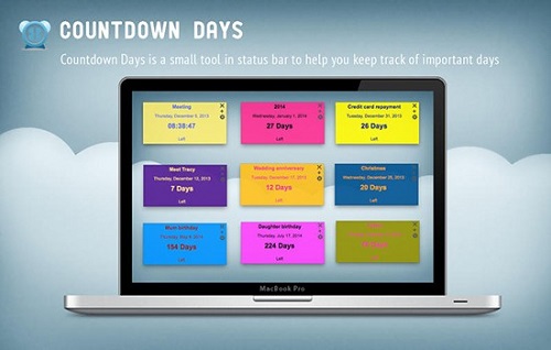 Countdown timer Mac screenshot
