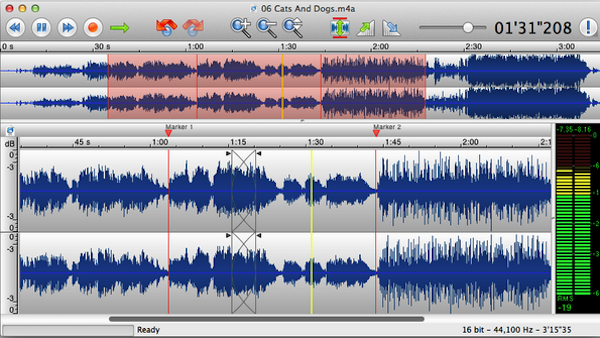 Audio editor mac screenshot